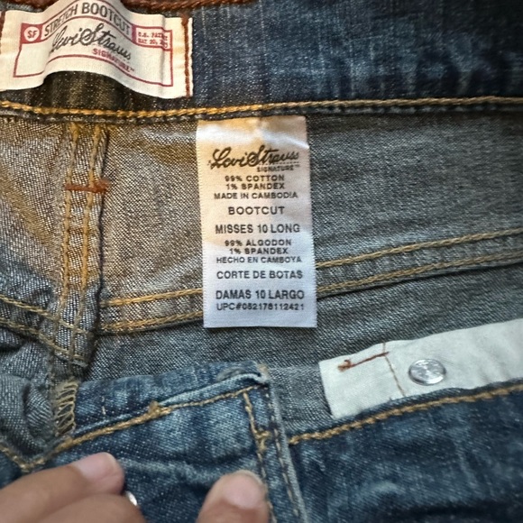 NWT Levi’s Straus Stretch Bootcut 10 Long Jeans - Picture 3 of 5